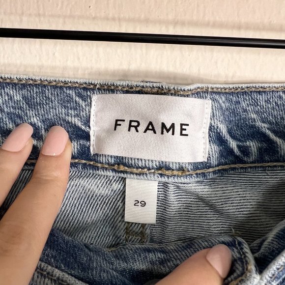 NWT FRAME Le Simone Raw Shorts - Picture 10 of 11